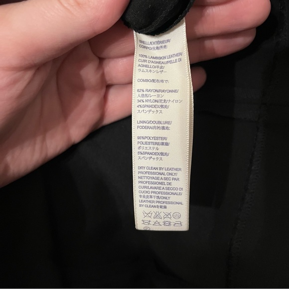 Rebecca Minkoff Logan Genuine Lambskin Leather Mini Dress - Picture 8 of 8